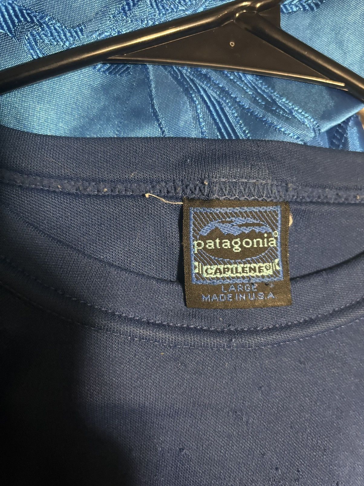 Patagonia Vintage Patagonia Capilene Base Layer Men Large Blue Size US L / EU 52-54 / 3 - 4 Thumbnail