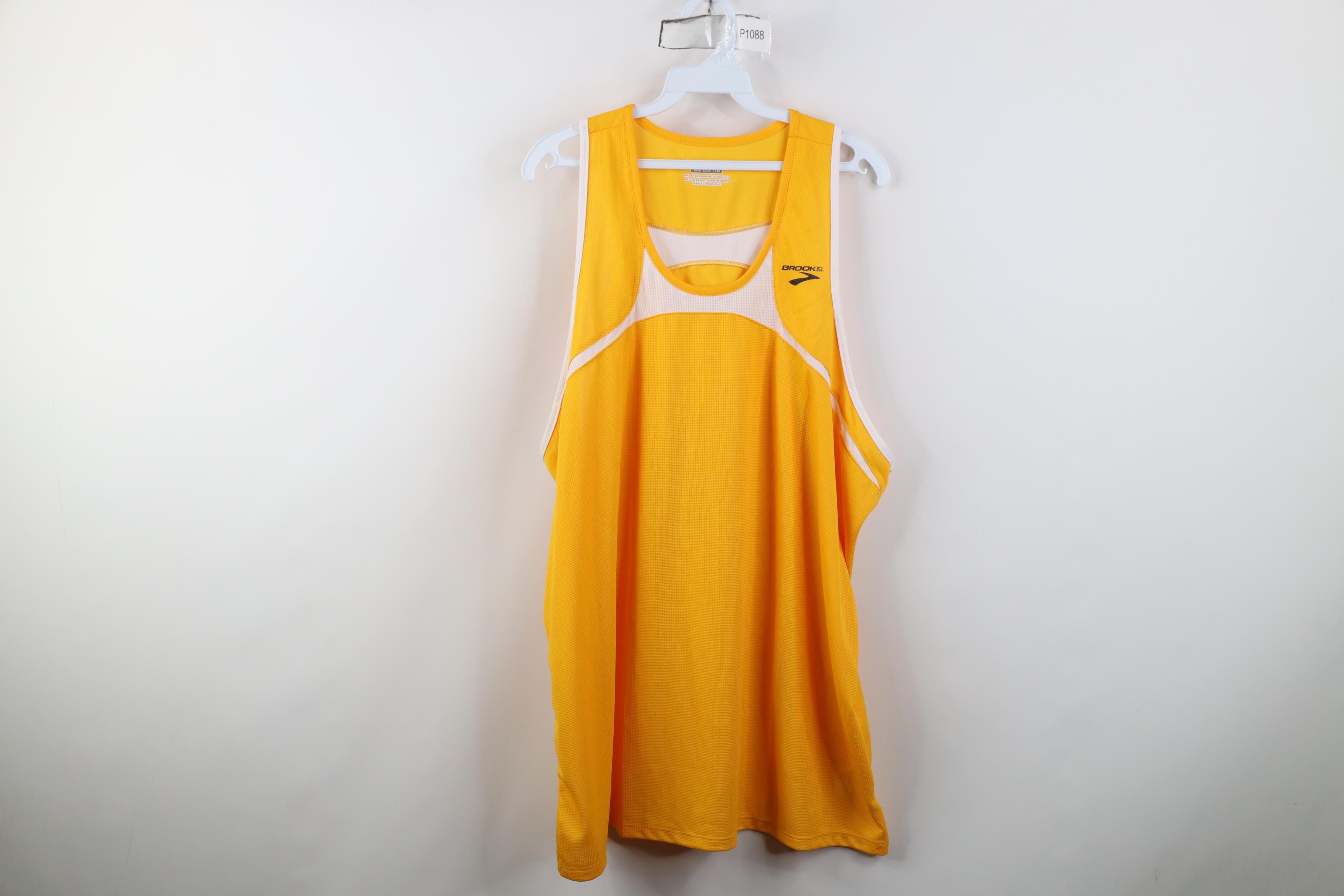 Brooks Vintage Brooks Running Knit Racing Singlet Jersey T-Shirt Size US XXL / EU 58 / 5 - 1 Thumbnail