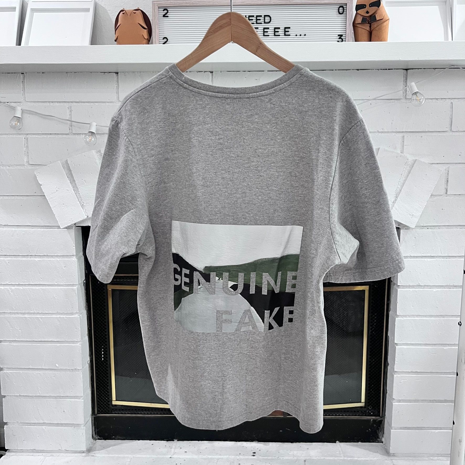 CMMN SWDN CMMN SWDN Genuine Fake Heavy Cotton Miles Boxy Tshirt Size US L / EU 52-54 / 3 - 1 Thumbnail