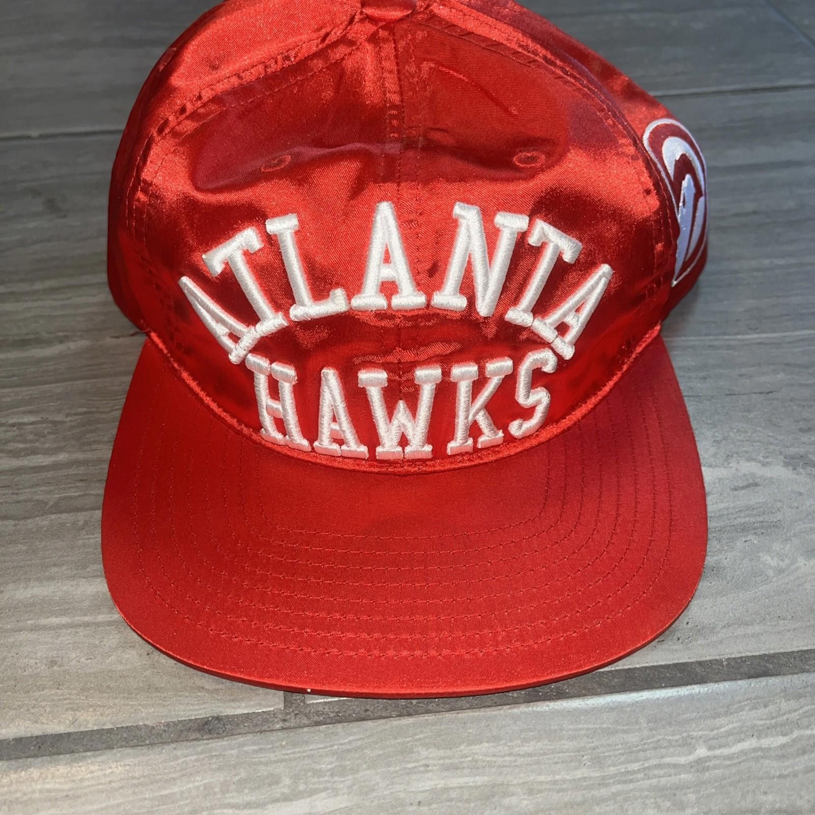 Mitchell & Ness Mitchell Ness Metallic Red Atlanta Hawks SnapBack Hat Size ONE SIZE - 1 Thumbnail