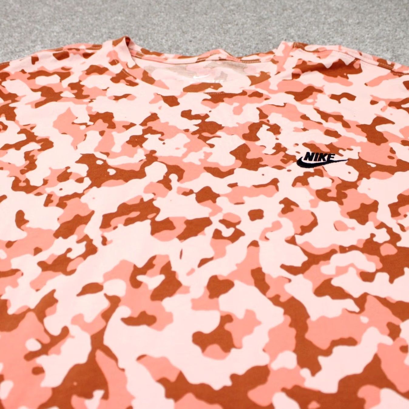 Nike Nike Shirt Mens 3XL XXXL Short Sleeve Orange Camouflage Cotton Pullover T-Shirt Size US XXL / EU 58 / 5 - 4 Thumbnail