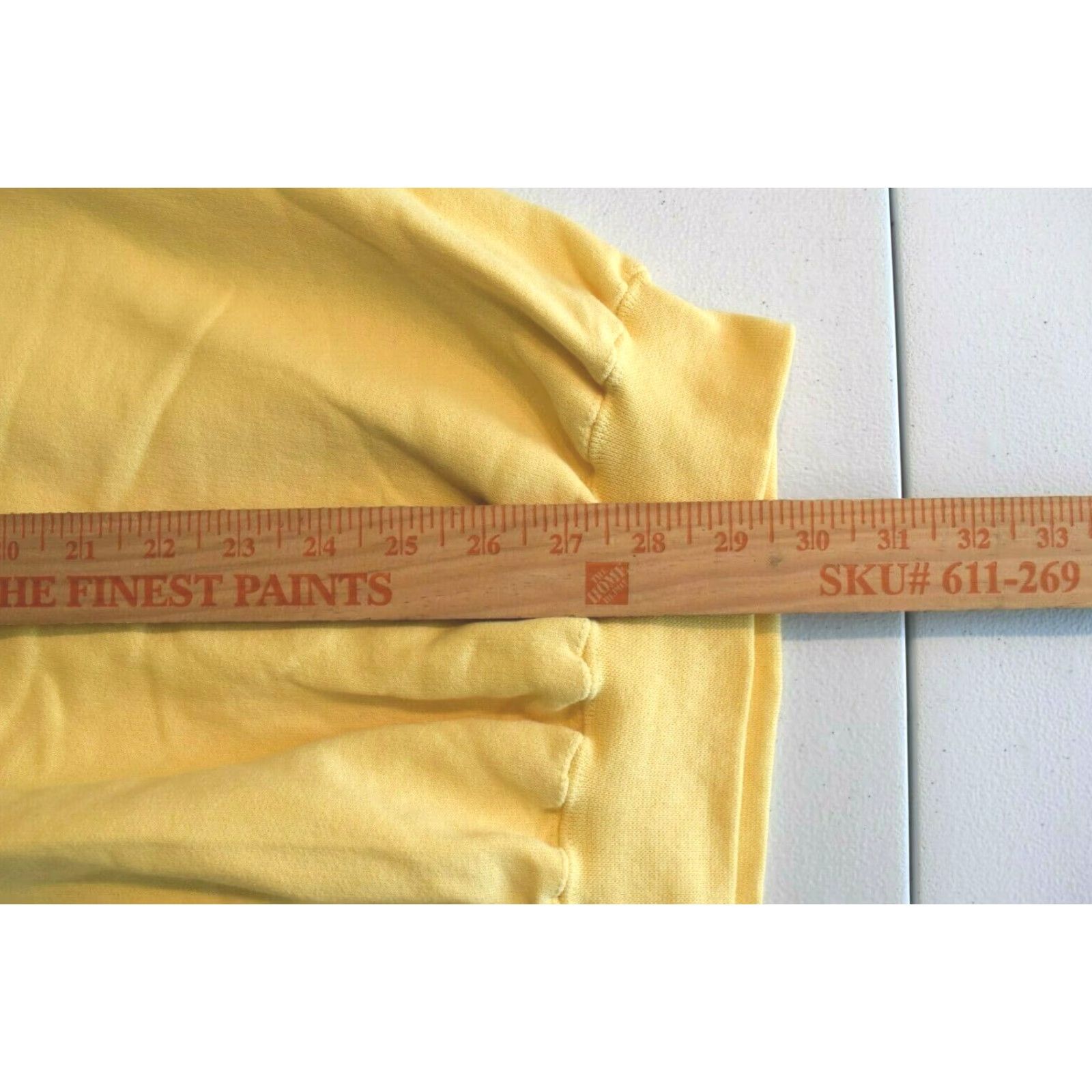 Hanes VINTAGE Hanes Sweatshirt Unisex Adults Crew Neck Long Sleeve Yellow Cotton Blend Embroidered San Francisco California Golden Gate Bridge Medium Size US M / EU 48-50 / 2 - 7 Thumbnail
