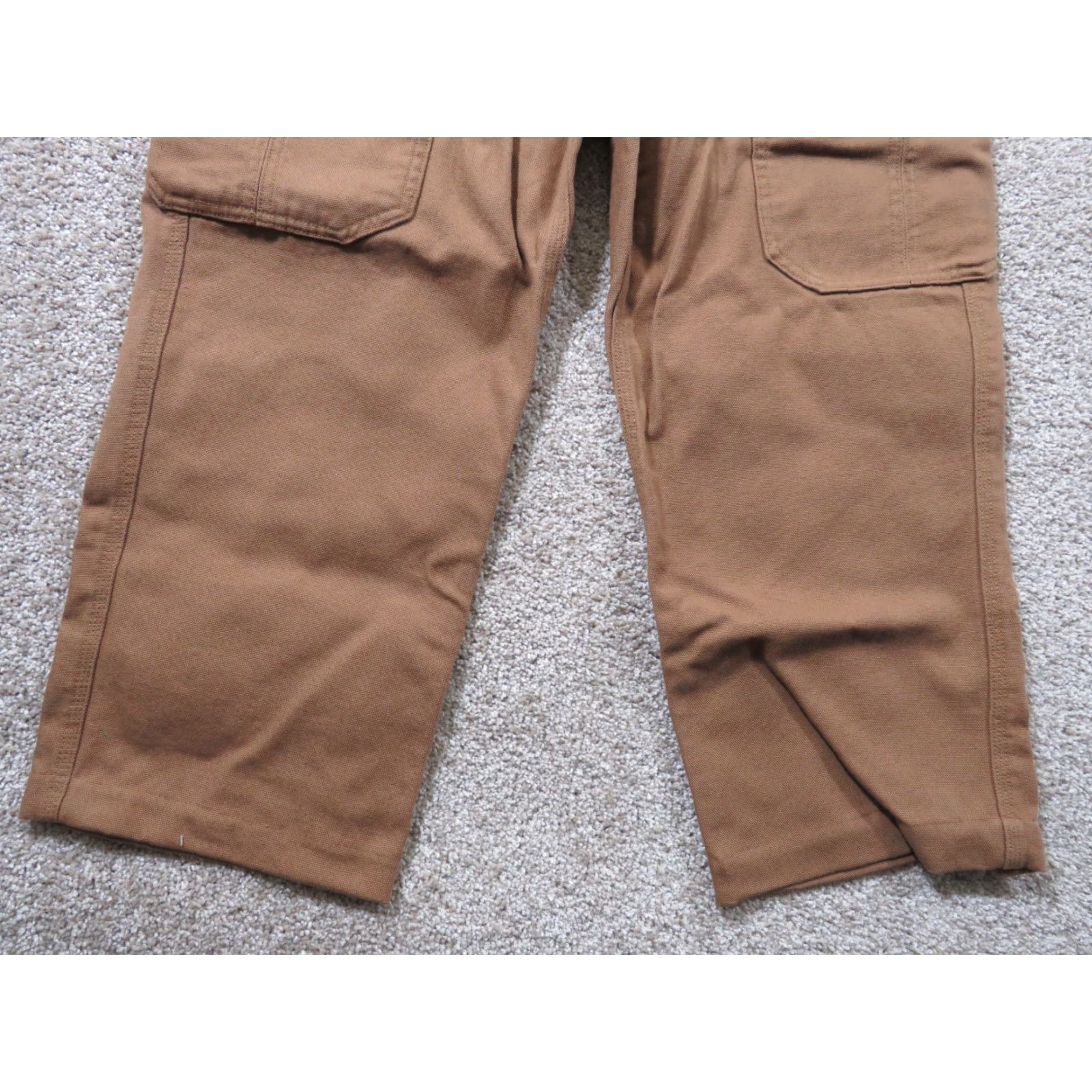Duluth Trading Company Duluth Trading Co Pants Men 34x26 Brown Cargo Relaxed Fit Workwear Duck Canvas Pants Size US 34 / EU 50 - 2 Thumbnail