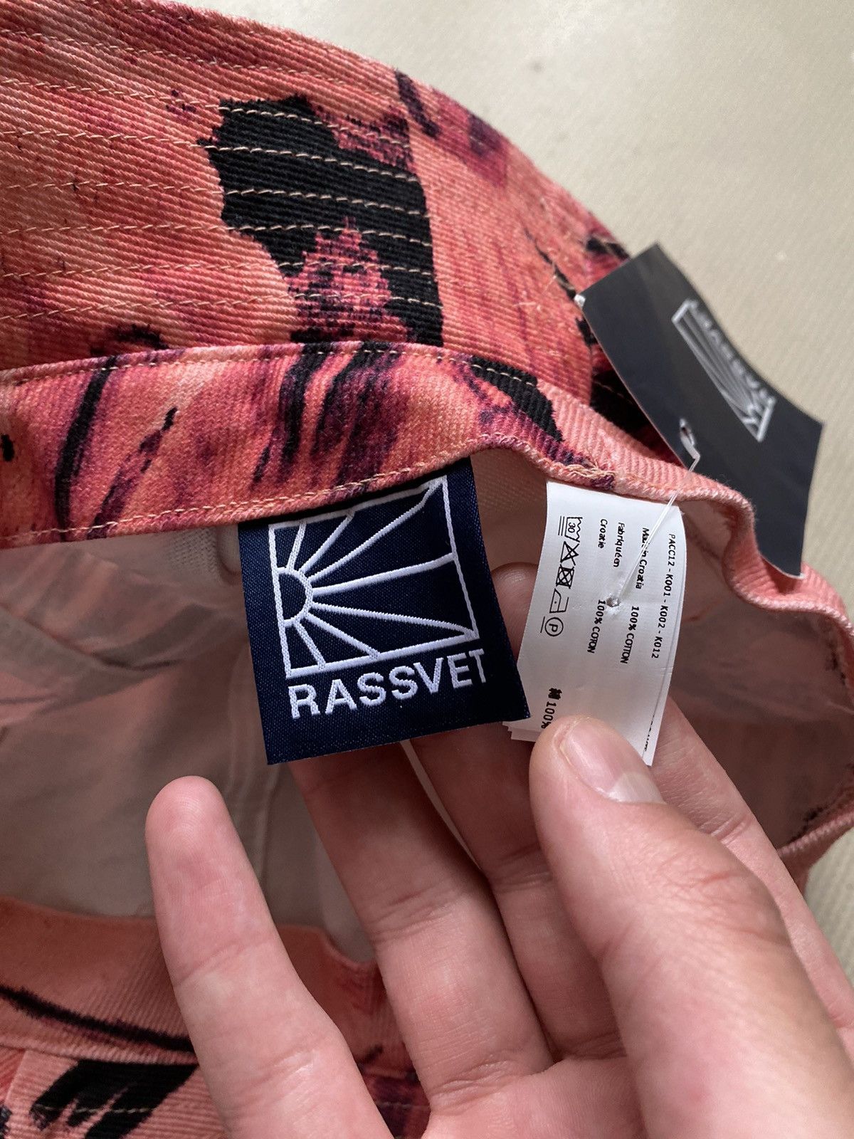 Gosha Rubchinskiy Rassvet Flower print bucket hat Size ONE SIZE - 5 Thumbnail