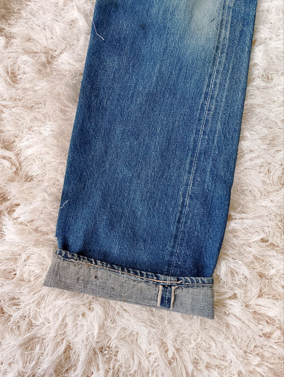 If Six Was Nine Vintage BARTACK JEANS Japan Selvedge Scovill Rivet Denim Size US 31 - 16 Thumbnail