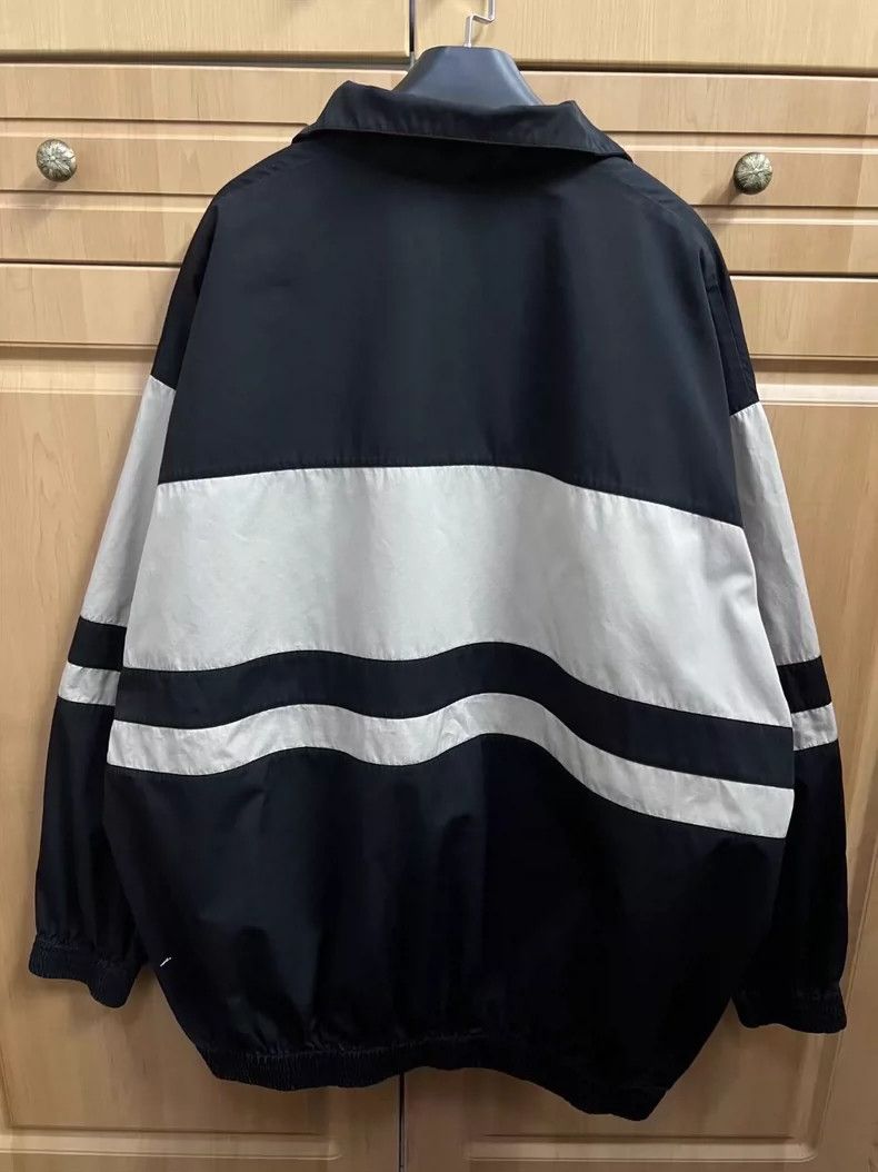 Balenciaga Balenciaga Latte Color Blocked Letter Zip Up Jacket Size US S / EU 44-46 / 1 - 2 Thumbnail