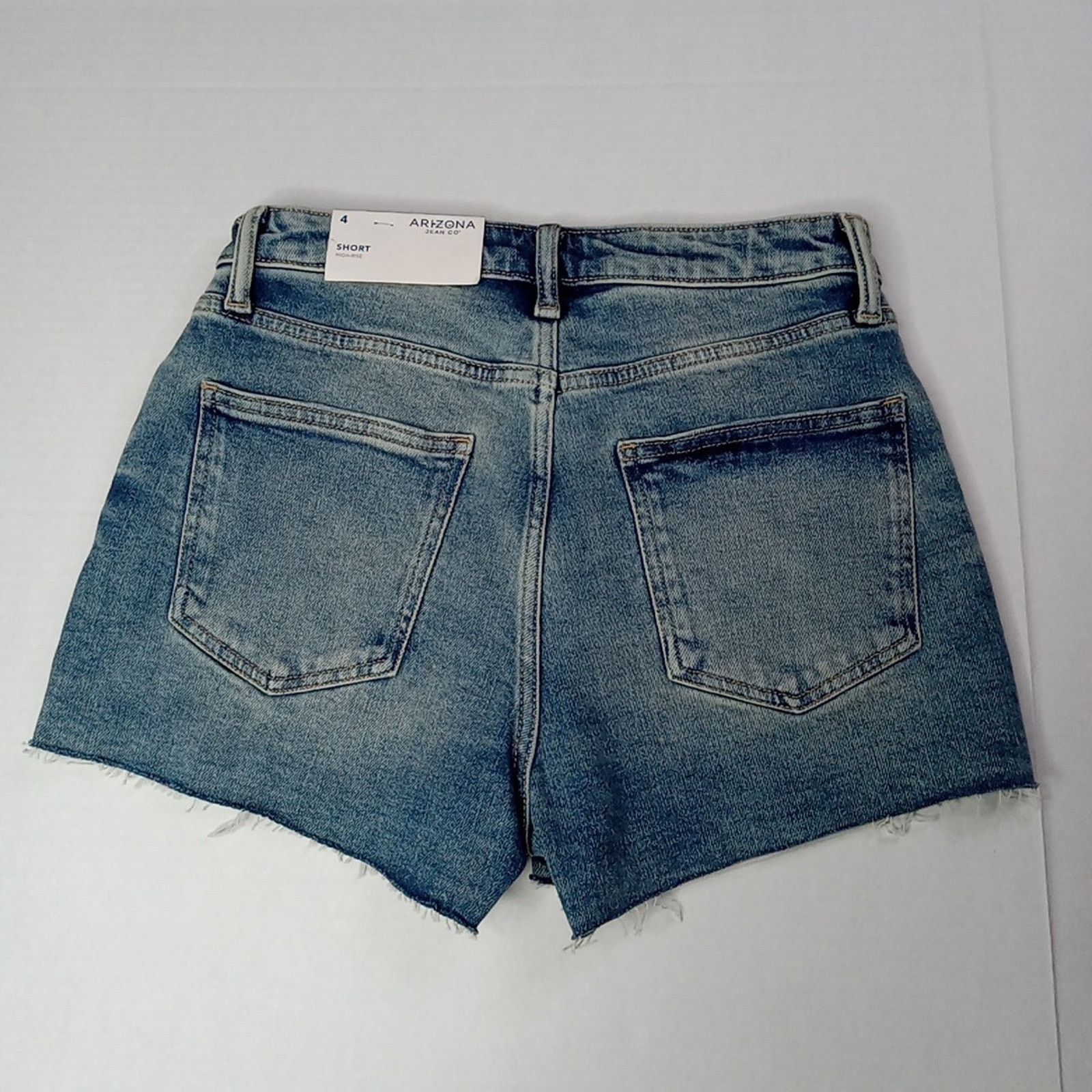 Arizona Jean Co. Arizona Cut Off Shorts Women Size 4 Blue High Rise 2.5" Ins Size 27" / US 4 / IT 40 - 4 Thumbnail