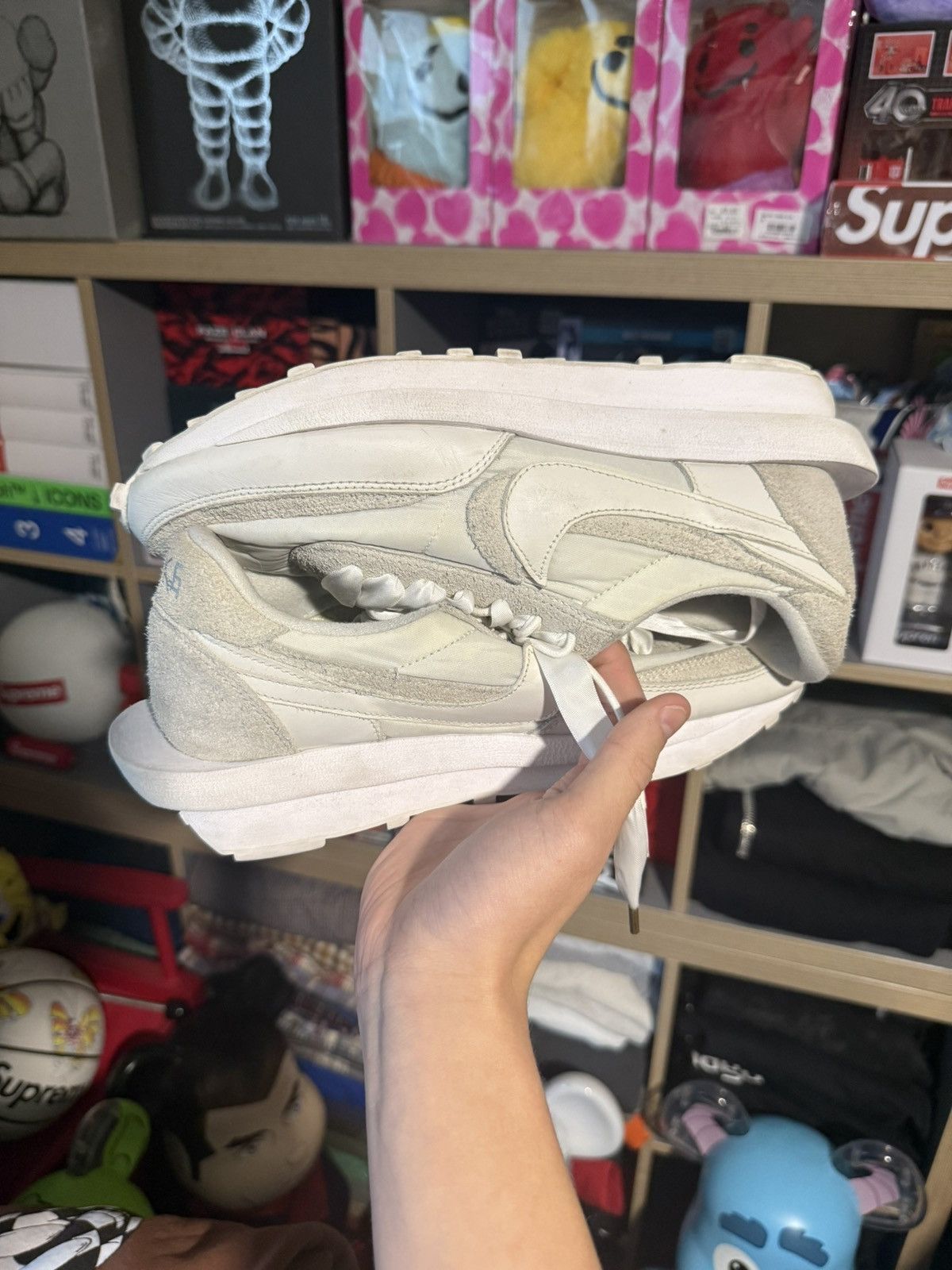 Nike × Sacai Nike Sacai Waffle White Nylon Sneaker Size US 9 / EU 42 - 3 Thumbnail