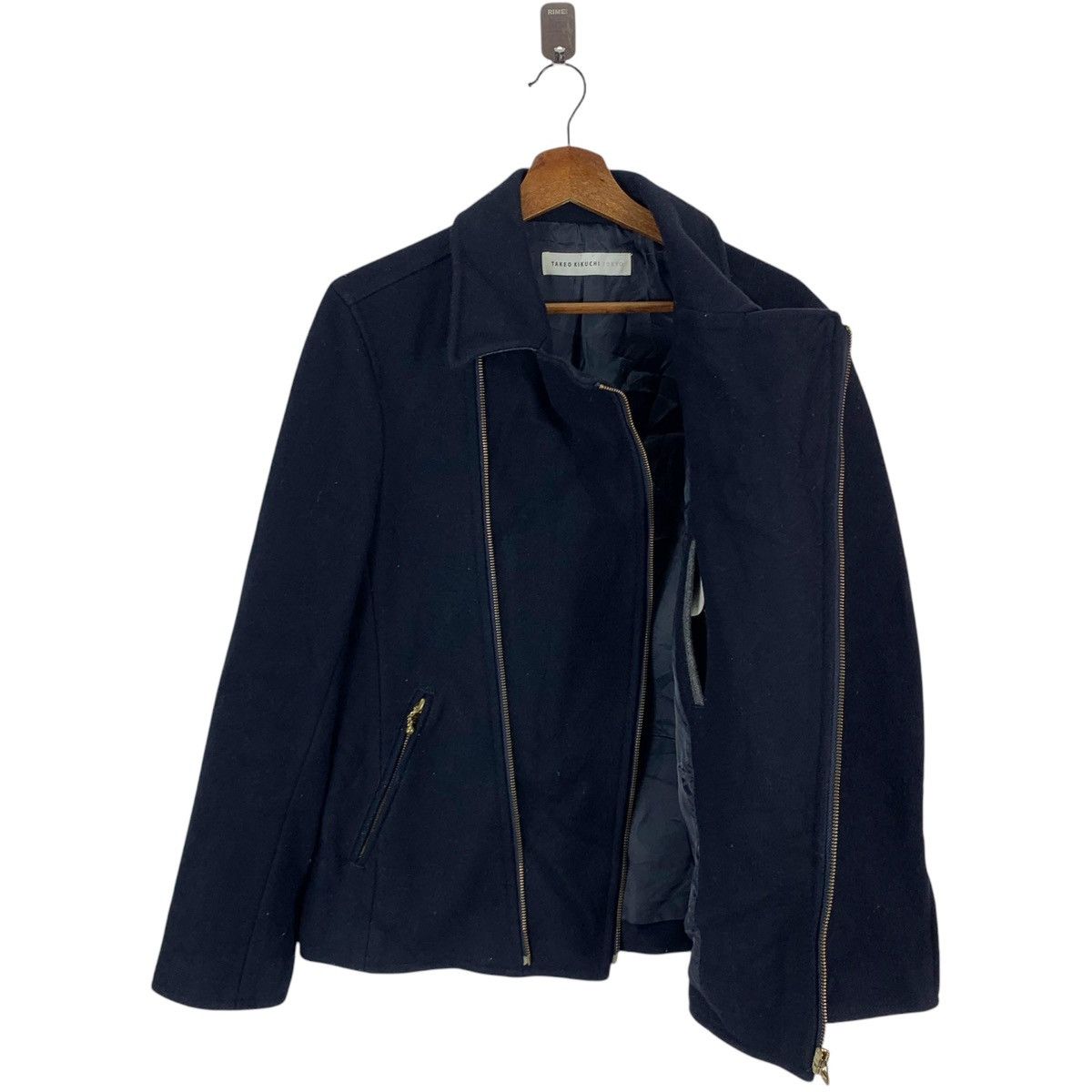 Japanese Brand × Takeo Kikuchi VINTAGE TAKEO KIKUCHI ASYMMETRICAL WOOL JACKET Size US M / EU 48-50 / 2 - 6 Thumbnail