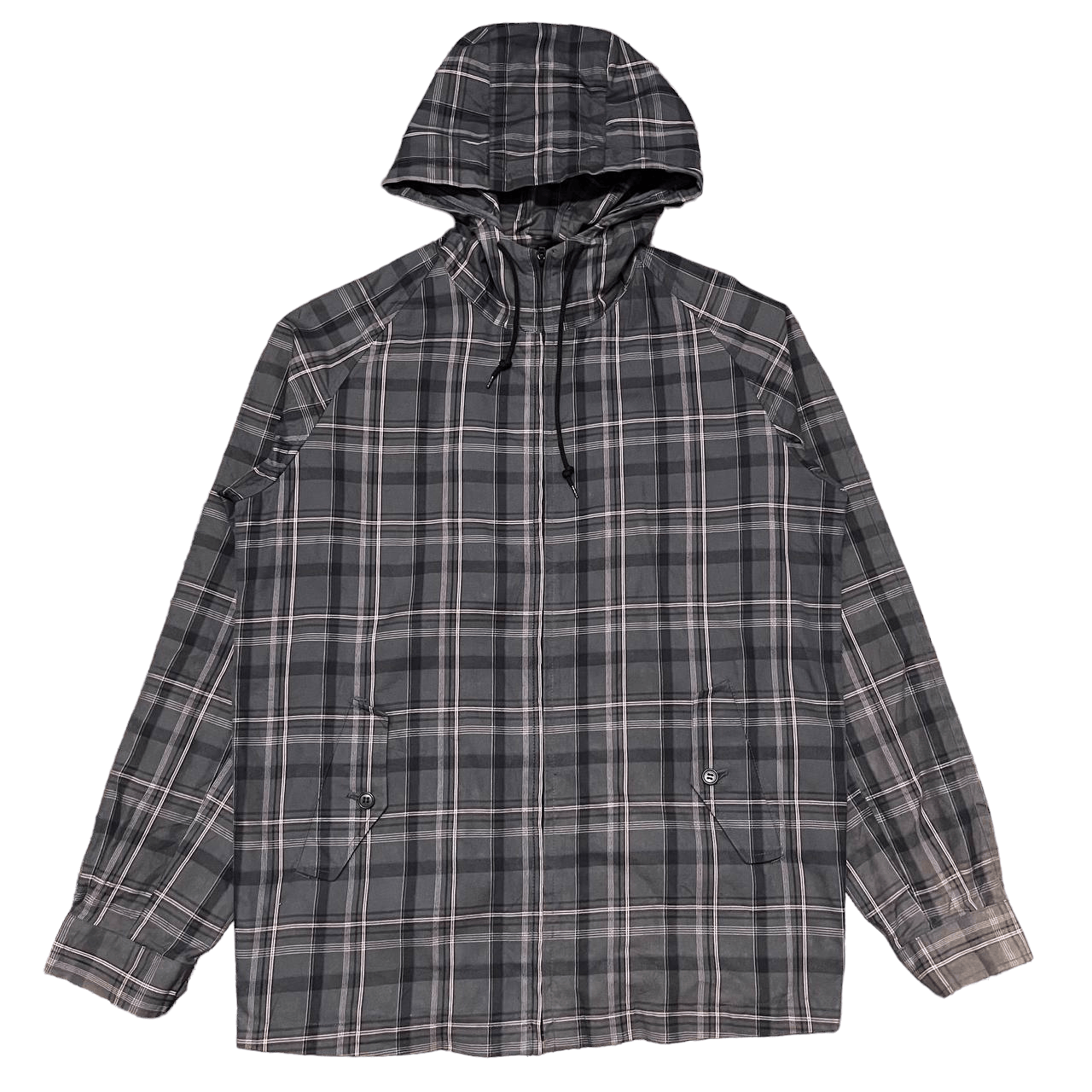 Beams Plus Vintage Beams Plaid Check Hooded Jacket Size US L / EU 52-54 / 3 - 1 Thumbnail