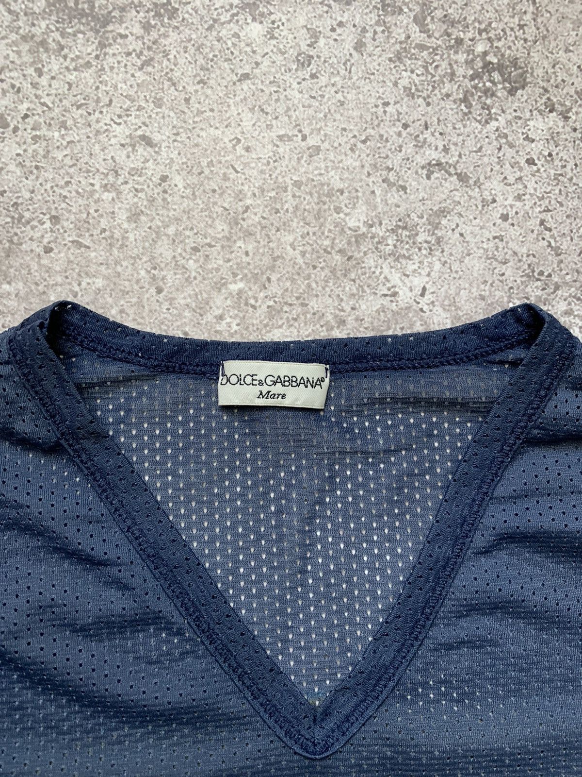 Dolce & Gabbana Vintage Dolce & Gabbana Surf Mesh Tee Size US XL / EU 56 / 4 - 6 Thumbnail