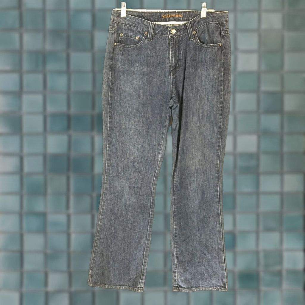 Vintage St. John's Bay Jeans Bootcut Denim Blue Size 10 Regular Low Rise 32 Inseam Women’s Size 32" / US 10 / IT 46 - 1 Thumbnail