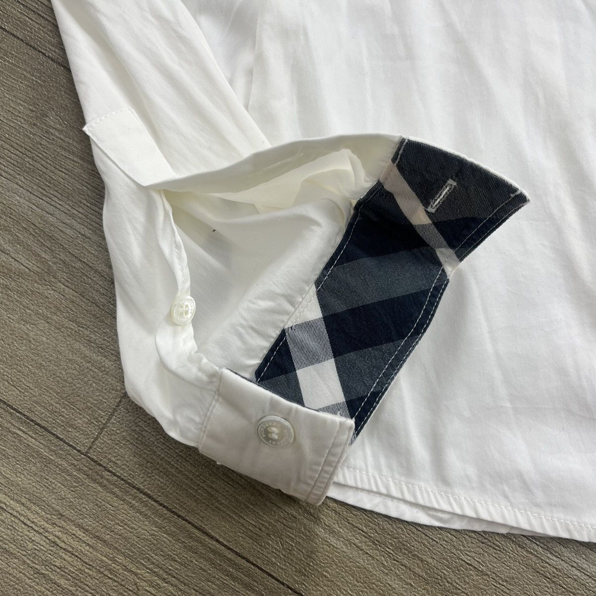 Burberry Burberry London Nova Check White Collared Long Sleeve Shirt Size XS / US 0-2 / IT 36-38 - 7 Thumbnail