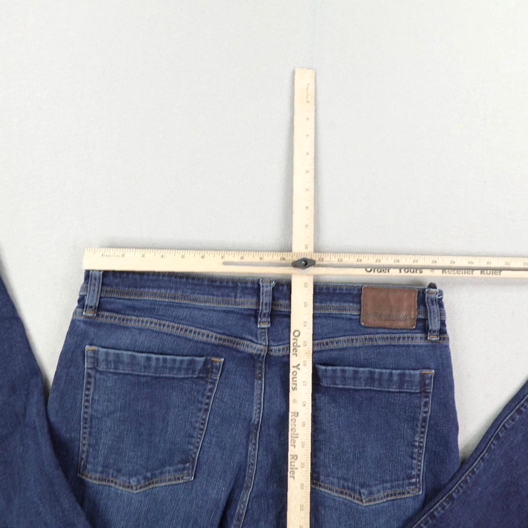 Denime Revtown Jeans Mens 38x34 Blue Decade Denim Straight Leg Automatic Biker Pants 28x34 Regular Blue Denim Jeans Revtown Size US 28 / EU 44 - 7 Thumbnail