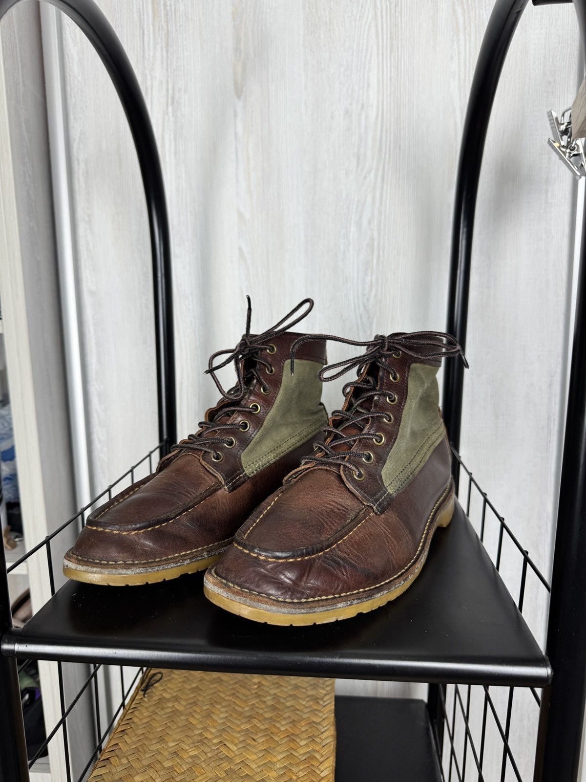 Red Wing Red Wing Weekender Moc 3336 Briar With Olive Canvas Boots Size US 8.5 / EU 41-42 - 7 Thumbnail
