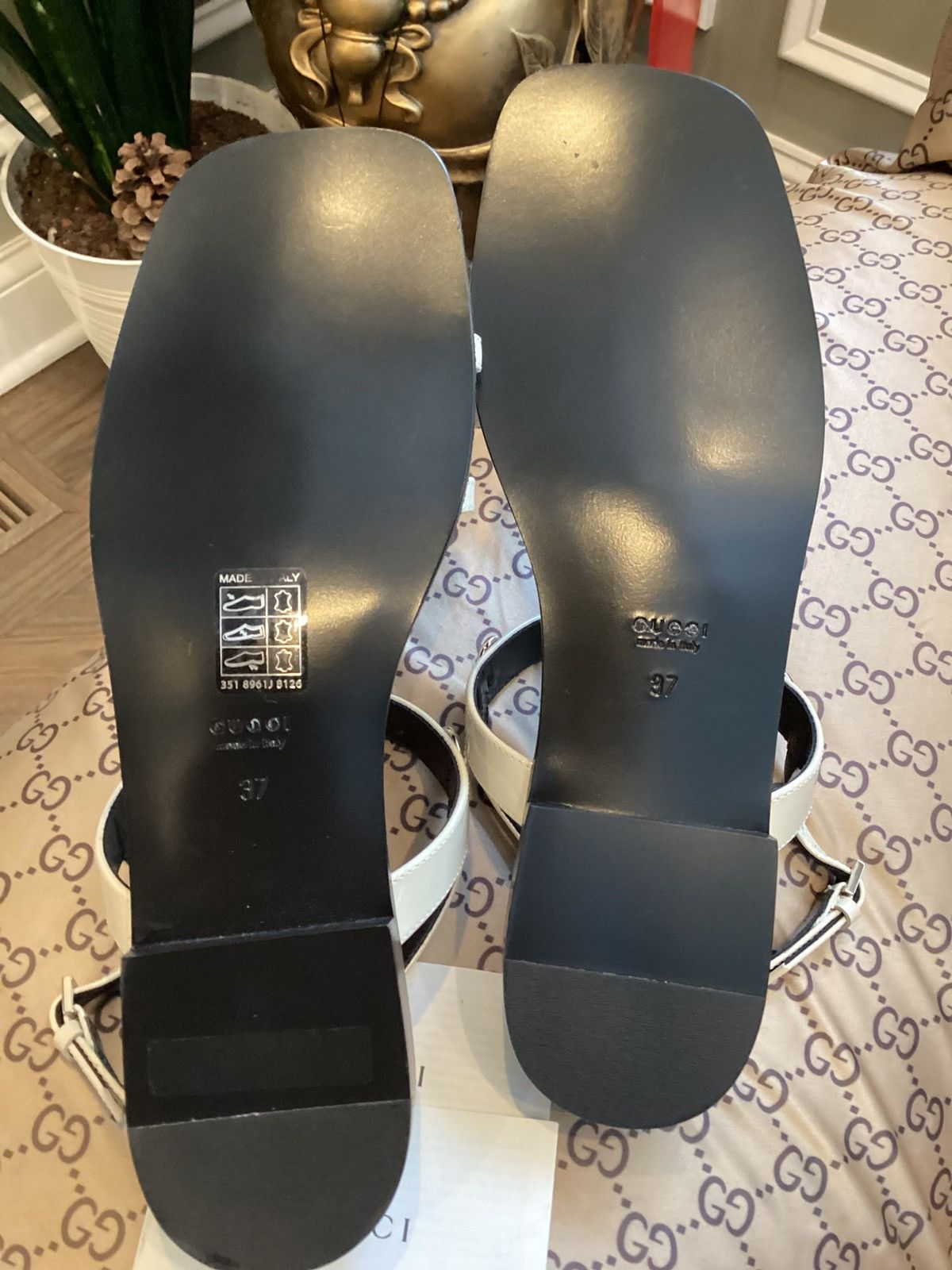 Gucci Gucci leather horsebit sandals Size US 7 / IT 37 - 4 Thumbnail