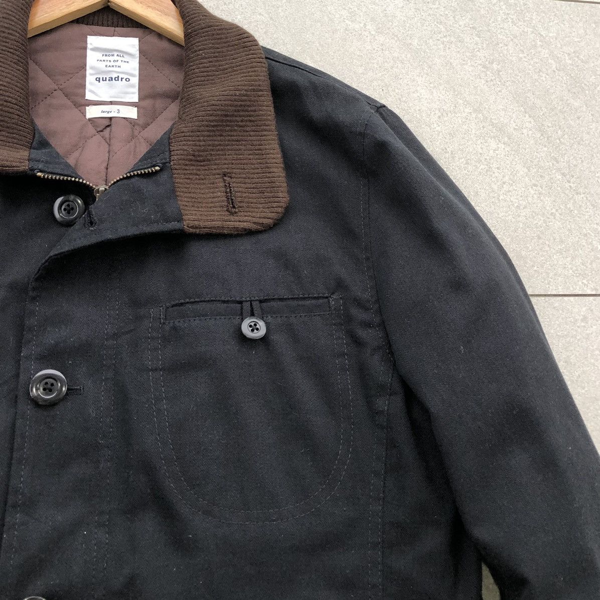Japanese Brand QUADRO JAPAN All Part Of The Earth Canvas Outer Chore Jacket Size US M / EU 48-50 / 2 - 4 Thumbnail