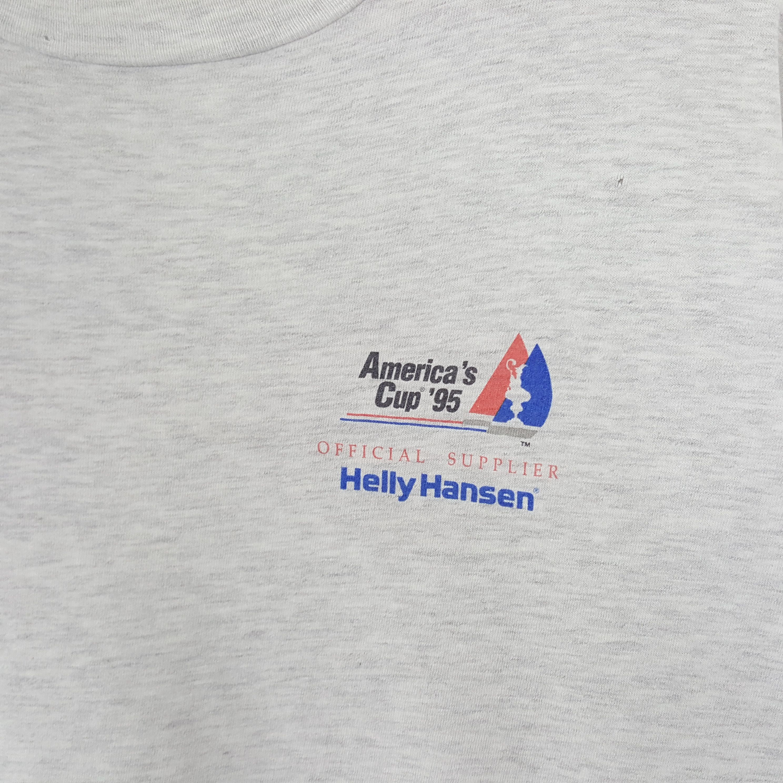 Helly Hansen × Vintage Vintage Helly Hansen 1995 American Cup Promo Tshirt Size US XL / EU 56 / 4 - 4 Thumbnail