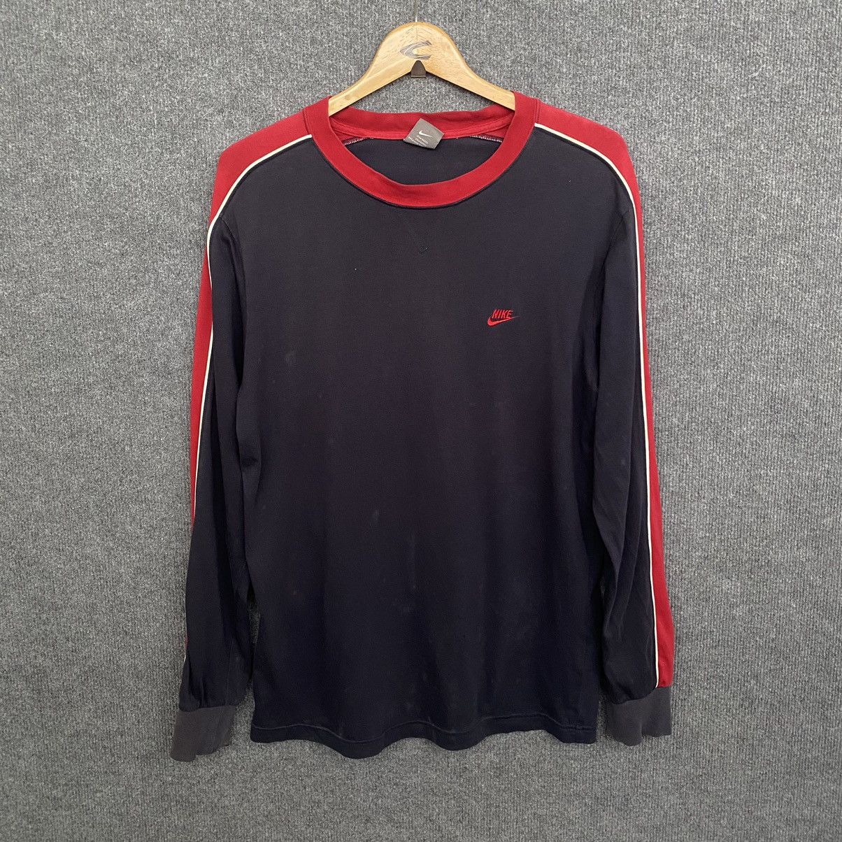 Nike × Vintage Y2K Nike Small Logo Long Sleeve Tshirt Size US M / EU 48-50 / 2 - 1 Thumbnail