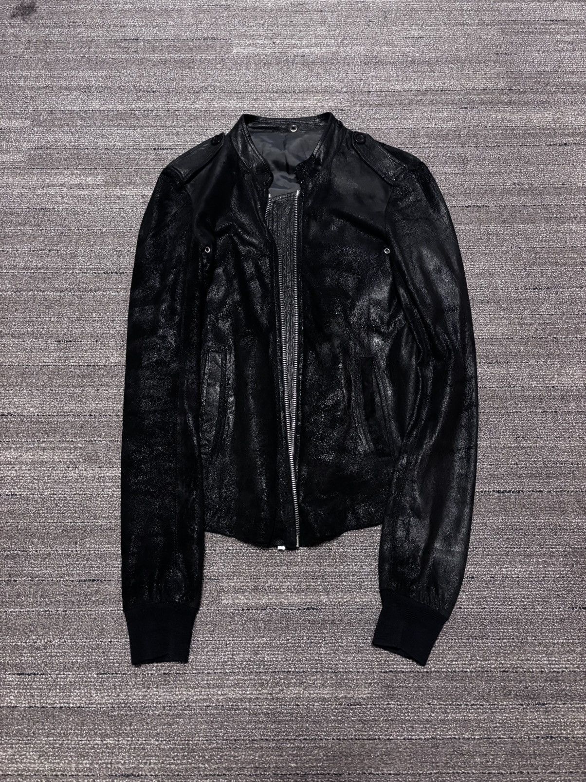 Rick Owens Rick Owens SS06 Tungsten Blistered Lambskin Jacket