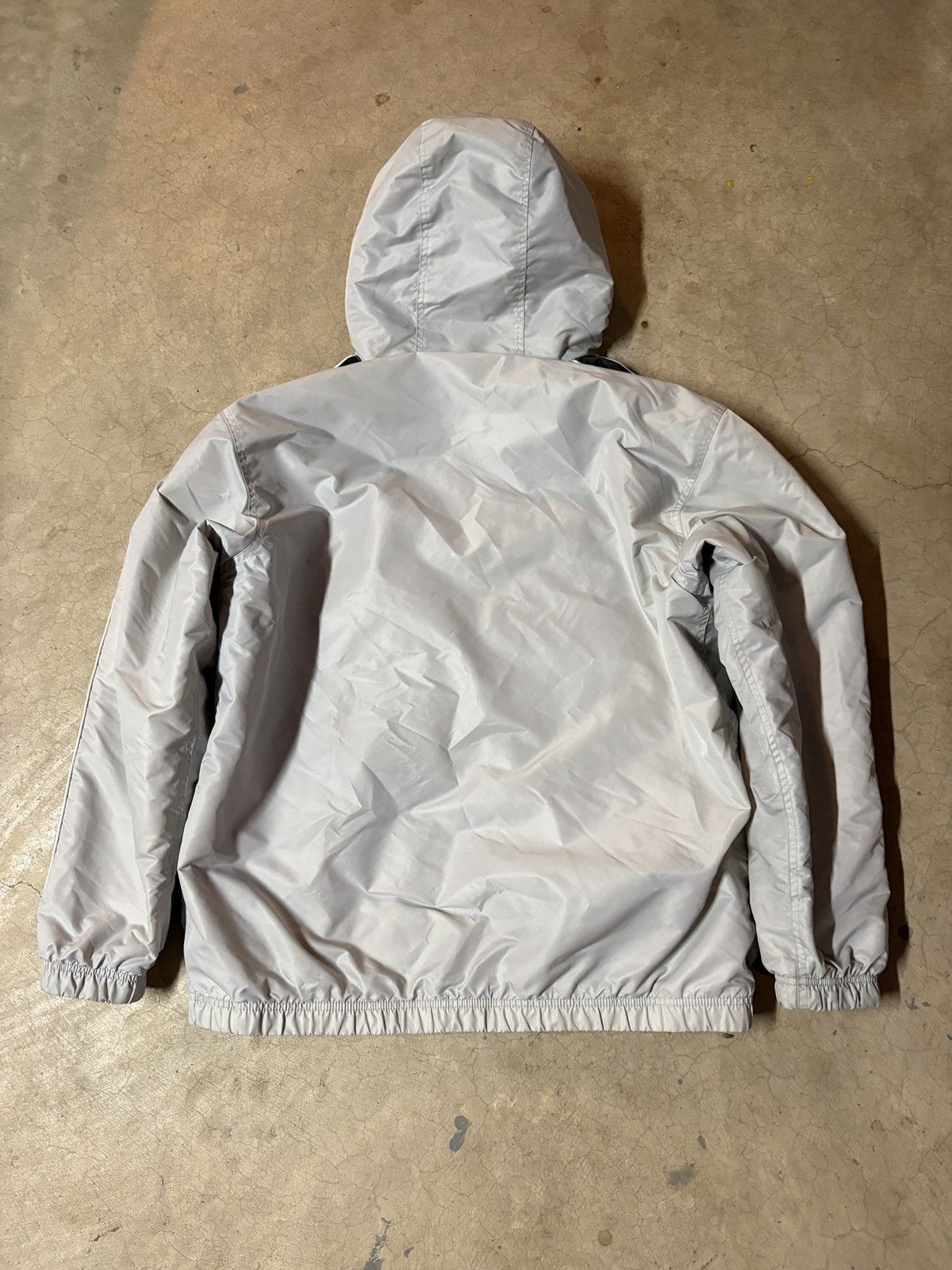 Nike VTG 00’s Nike Y2K Fleece Lined Embroidered Jacket Ghost Gray Size US XXL / EU 58 / 5 - 7 Thumbnail