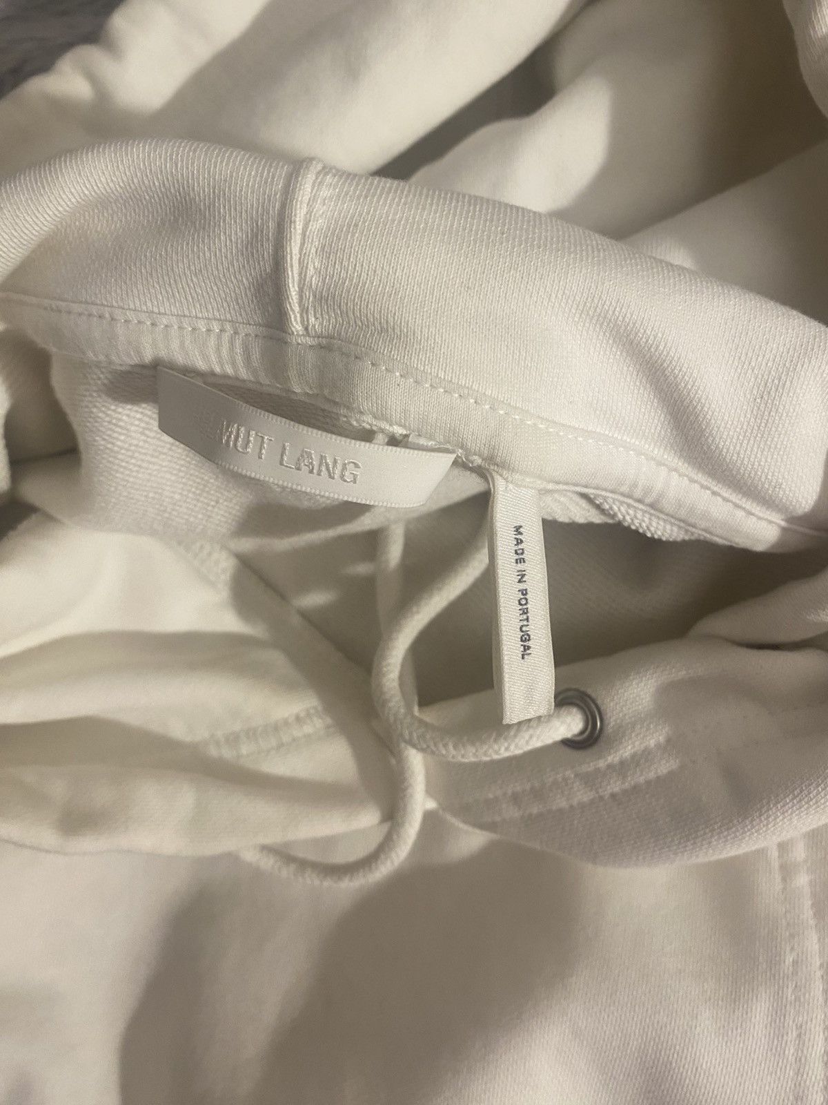Helmut Lang Helmut Lang white cotton hoodie Size US M / EU 48-50 / 2 - 2 Thumbnail