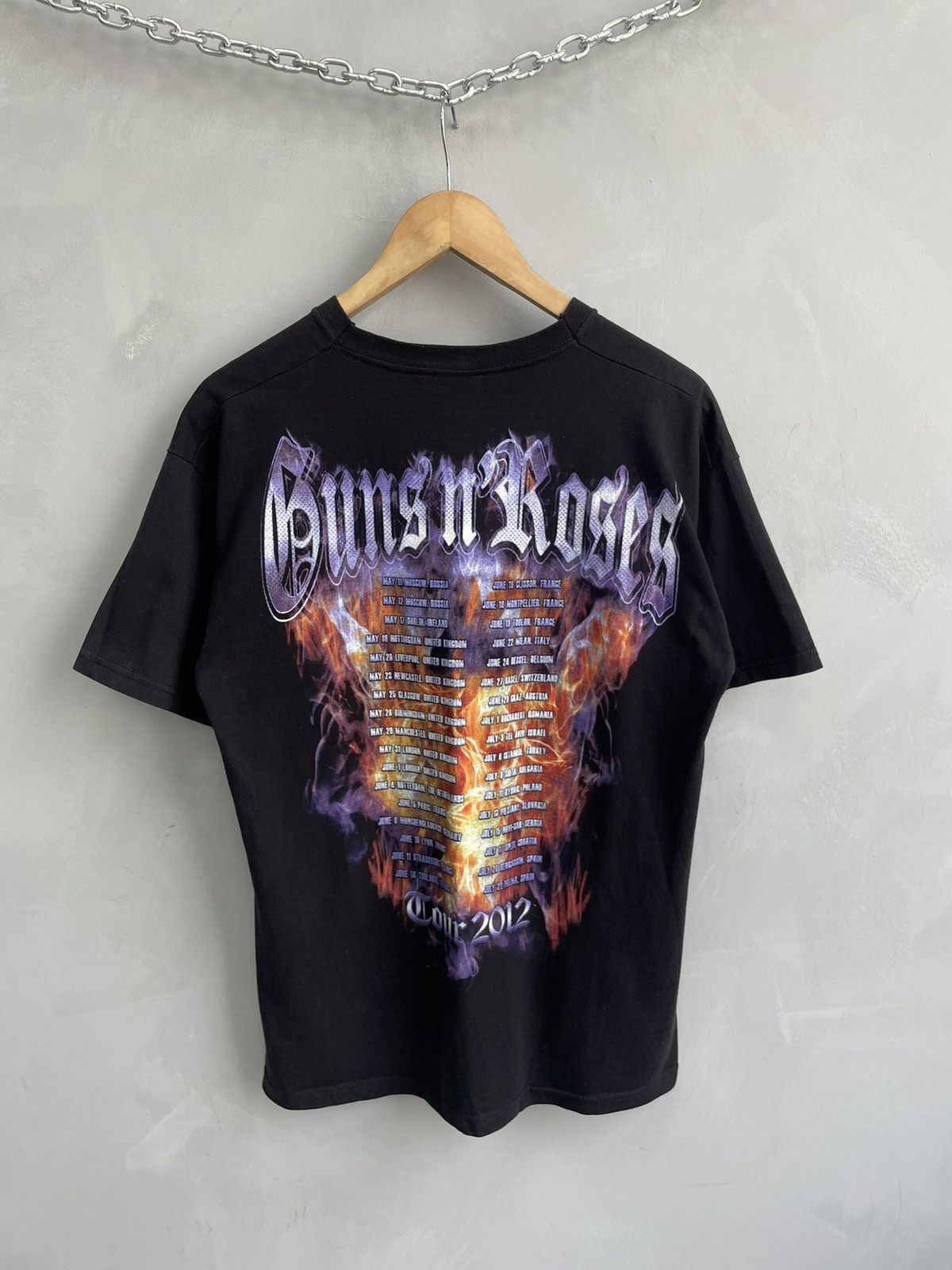 Guns N' Roses Rare 90s Guns N’roses band t shirt tour 2012 tee Size US M / EU 48-50 / 2 - 9 Thumbnail