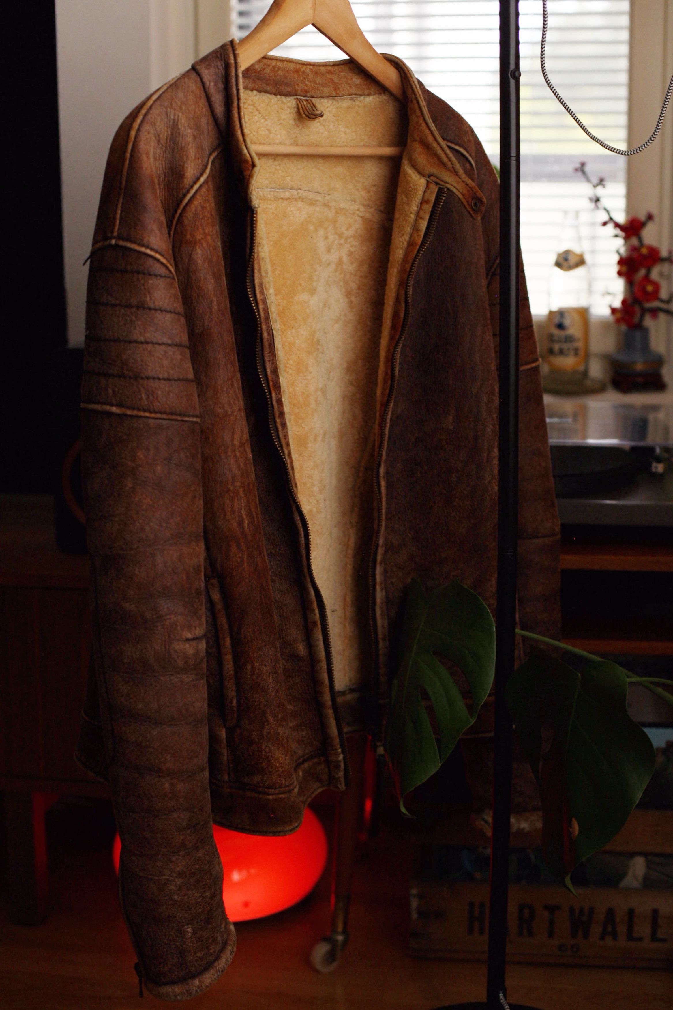 Vintage 1970’s Italian Shearling Café Racer Jacket Size US L / EU 52-54 / 3 - 11 Thumbnail