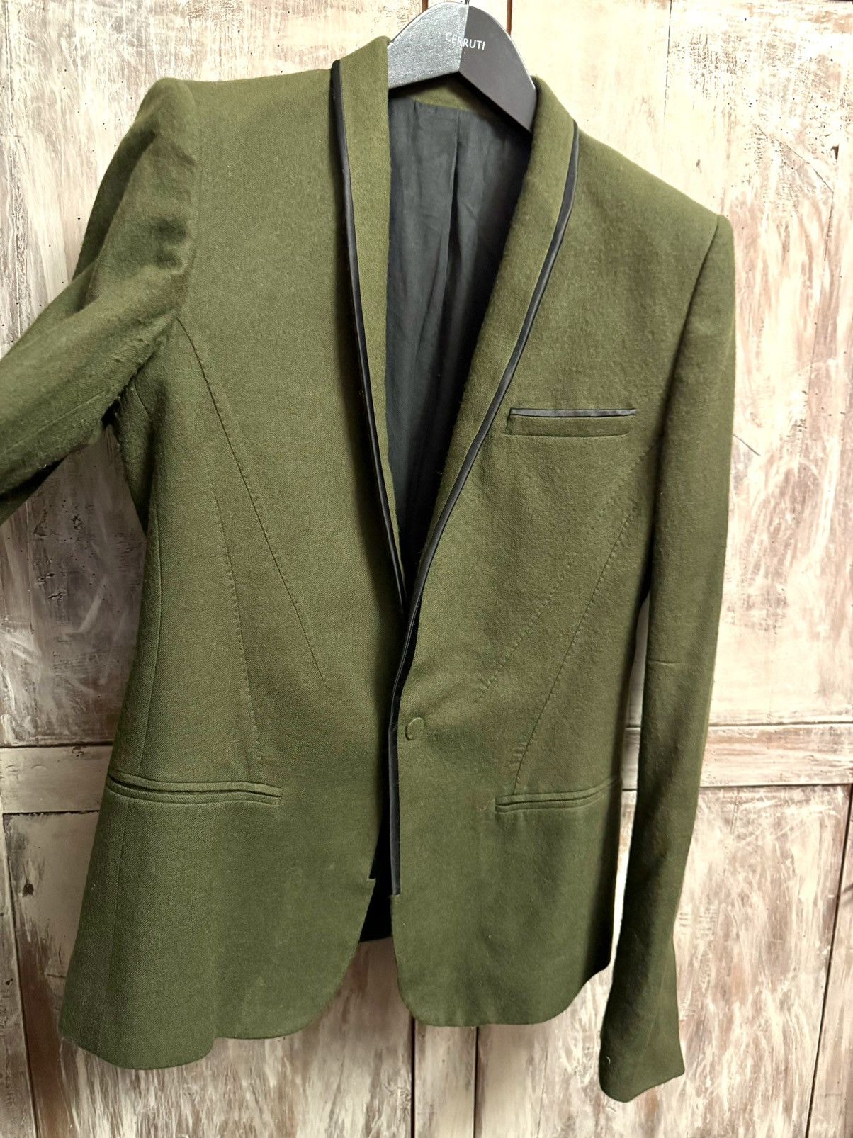 Haider Ackermann haider Ackermann green wool blazer 48 men fitted Size 48S - 6 Thumbnail
