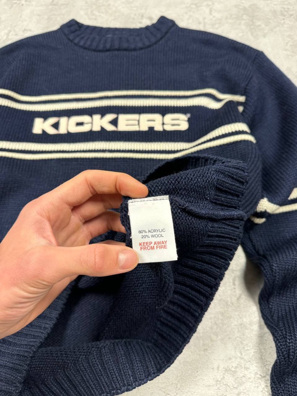 Kickers Vintage Kickers Blue Sweater Big Logo Size S Size US S / EU 44-46 / 1 - 11 Thumbnail