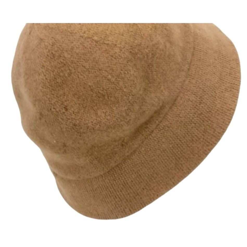 Kangol Kangol Angora Bucket Hat Camel Brown Textured Wool Blend Min Size ONE SIZE - 4 Thumbnail