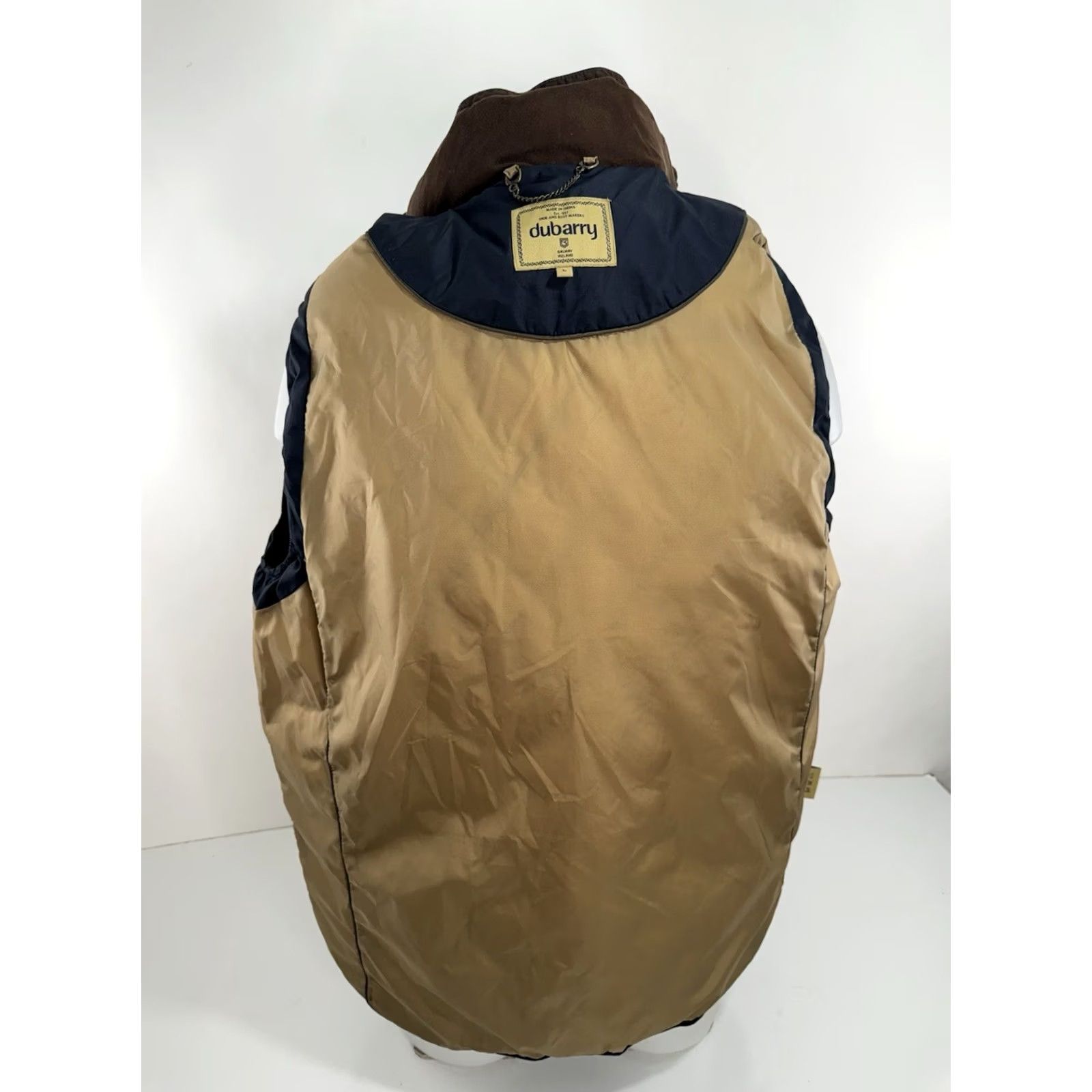 Vintage Dubarry Ireland Down Feather Full Zip Quilted Mens Vest L Blue Size US L / EU 52-54 / 3 - 4 Thumbnail