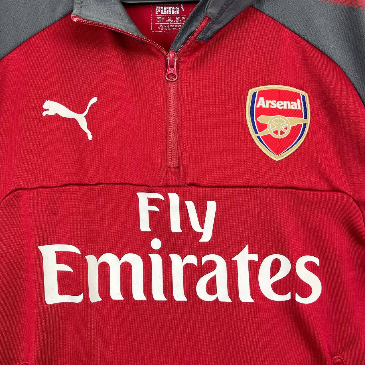 Puma Arsenal Fly Emirates Training Top Puma Zip Football Soccer M Size US M / EU 48-50 / 2 - 3 Thumbnail