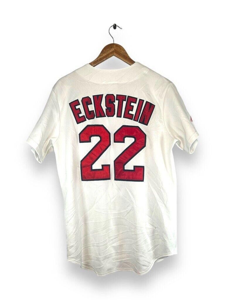 Majestic Vintage David Eckstein #22 St. Louis Cardinals MLB Baseball Size US XL / EU 56 / 4 - 2 Thumbnail