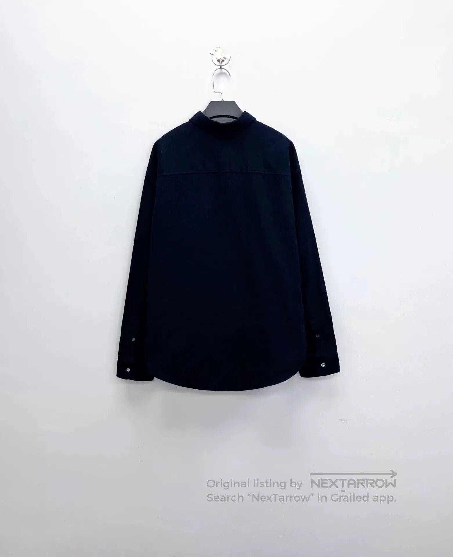 AMI Ami New Navy Embroidered Heart Logo Shirt Jacket. Size US XS / EU 42 / 0 - 2 Thumbnail