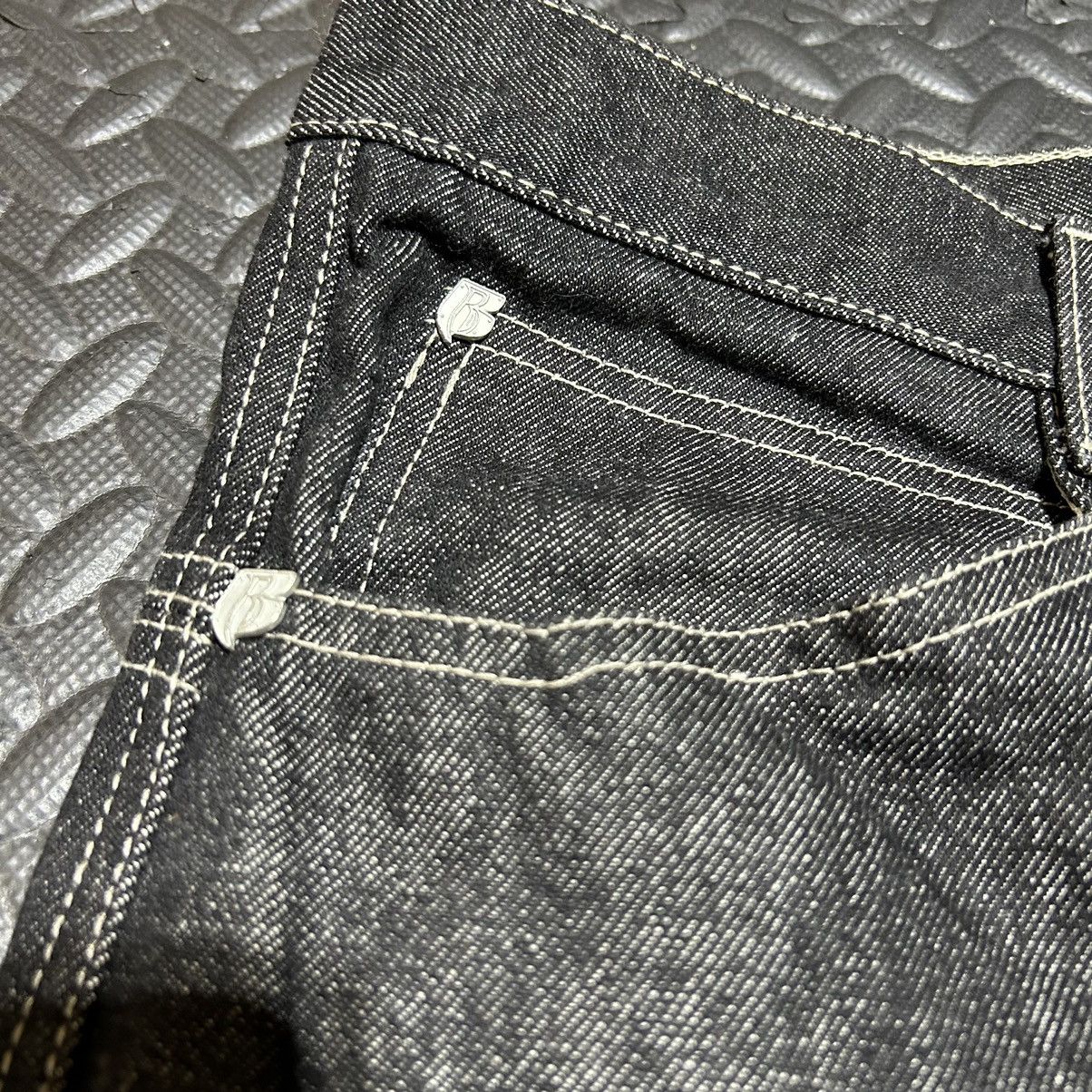 Ruff Ryders × Vintage Ruff Ryders Dirty Denim Cargo Jeans DMX Y2K Sz 38 Dark Wash Size US 38 / EU 54 - 10 Thumbnail