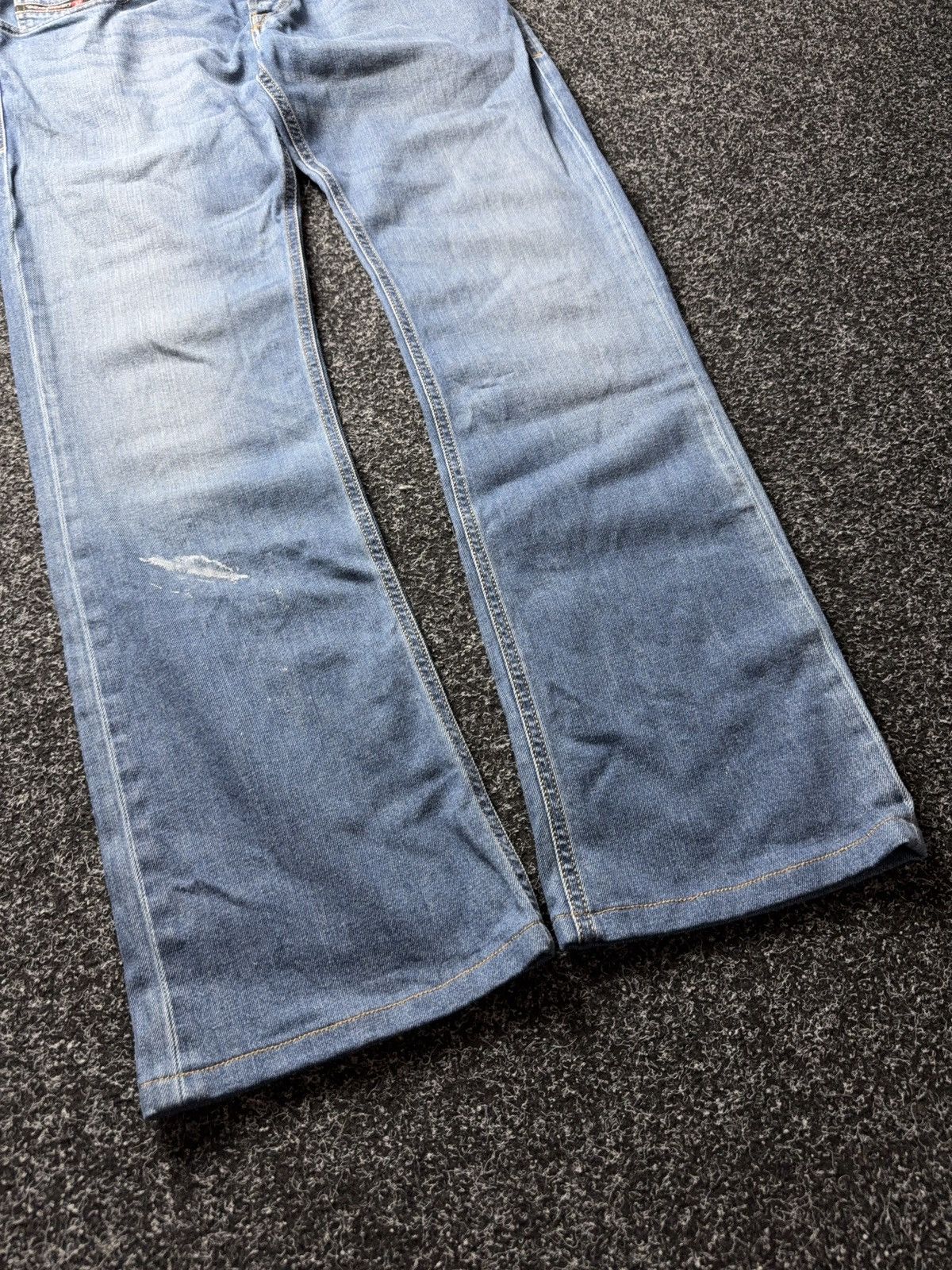 Diesel Vintage Luxury 00s Diesel Distressed Zatiny Jeans Y2K Denim Size US 33 - 6 Thumbnail