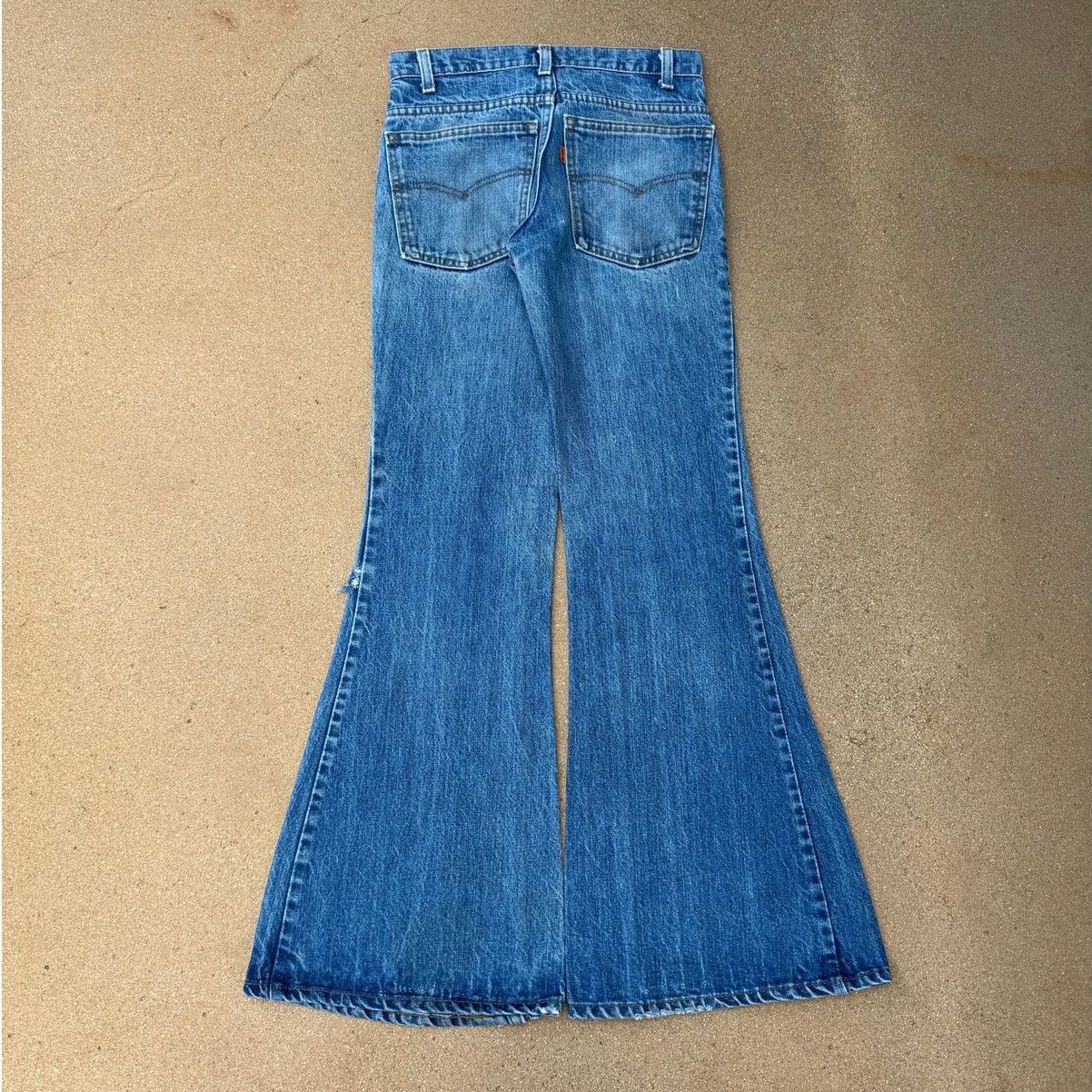 Levi's Vtg 80's Levi's 684 Orange Tab Bellbottom Flare Jeans 27x30 Size 27" / US 4 / IT 40 - 2 Thumbnail
