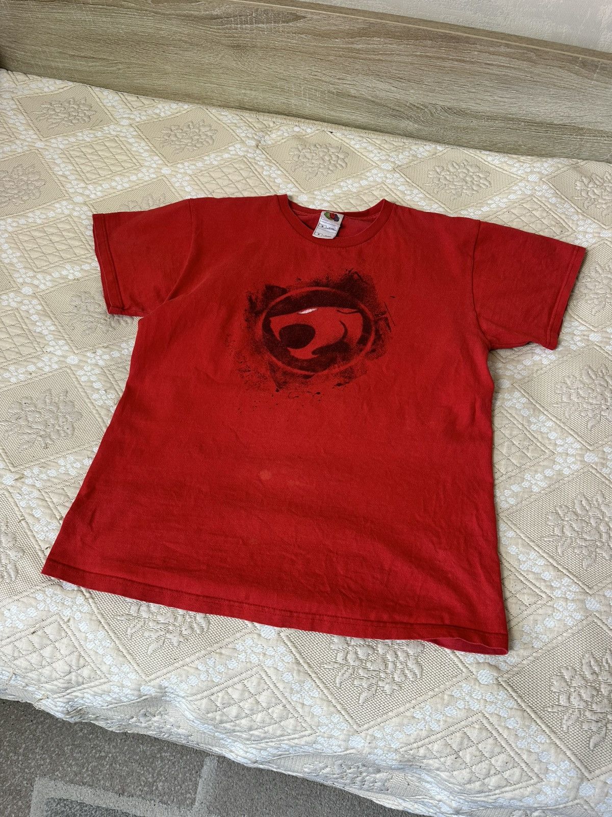 Cartoon Network 🔥 Thunder Cats Logo Cartoon Graphic T Shirt Red Vintage Logo Size US M / EU 48-50 / 2 - 7 Thumbnail