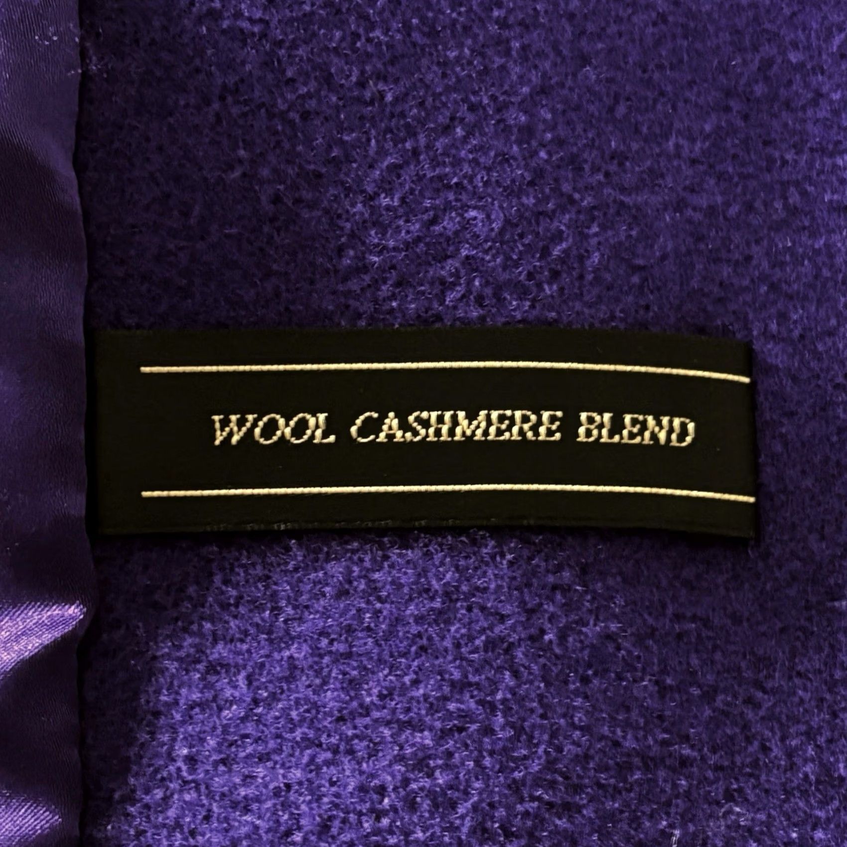Vintage VINTAGE Planet London Wool Cashmere Blend Coat UK 16 Womens Purple Double Breasted Jacket Coat Knee Length Long Sleeve Adjustable Pockets Buttoned Size XXL / US 16-18 / IT 52-54 - 7 Thumbnail