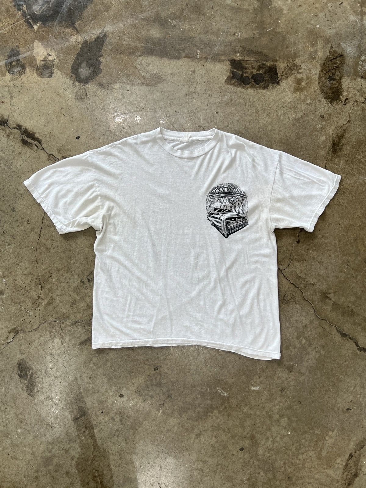Vintage Vintage Brown Side Firme Lowrider Azteca Cholo Tee Large Size US L / EU 52-54 / 3 - 5 Thumbnail