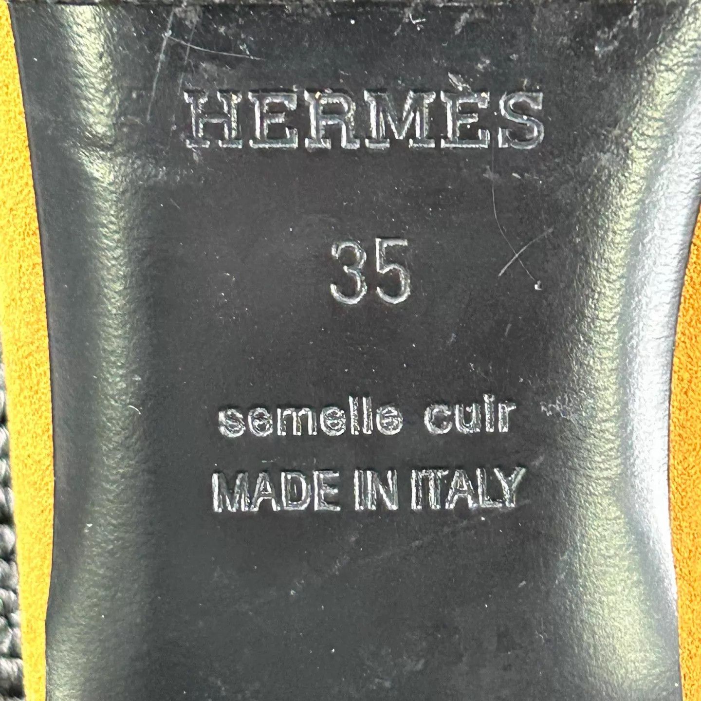 Hermes Hermes Suede Slippers 35 Good Condition Horse Carriage Clasp Size US 4.5 / IT 34.5 - 7 Thumbnail