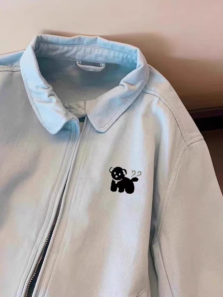 Japanese Brand Street Vintage Puppy Print L Jacket Coat Size US L / EU 52-54 / 3 - 4 Thumbnail