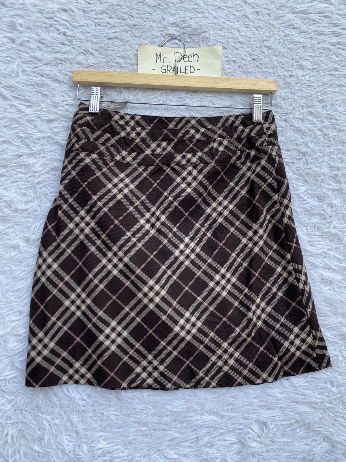 Burberry Rare Vintage Burberry Checkered Mini Skirt Size 28" / US 6 / IT 42 - 20 Thumbnail