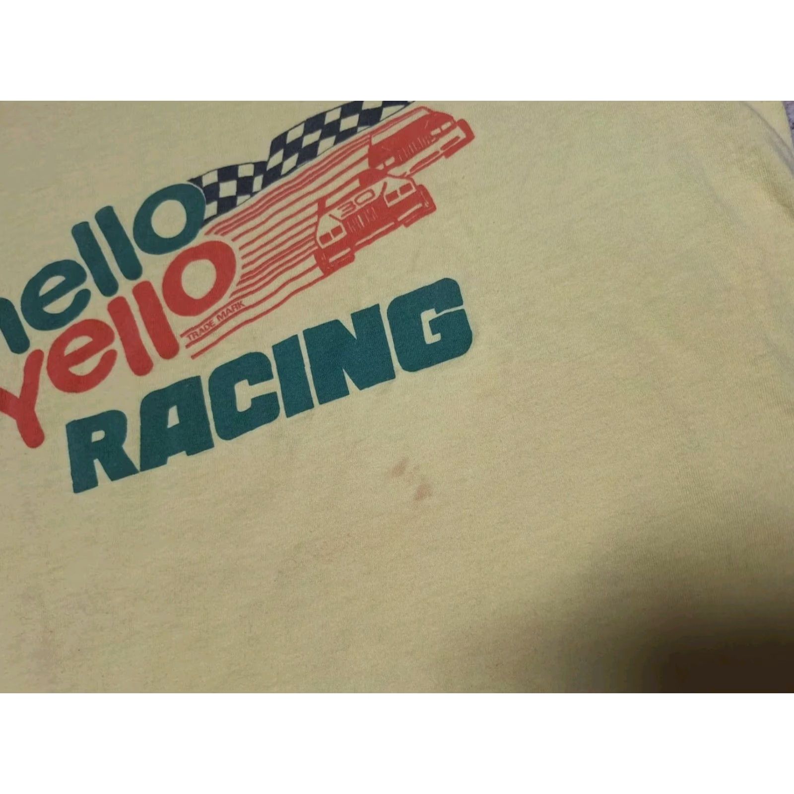 VINTAGE 70s Belton Mellow Yellow Racing Nascar Winston Retro Shirt L Hanes Shirt Men Multicolor 70s Mens