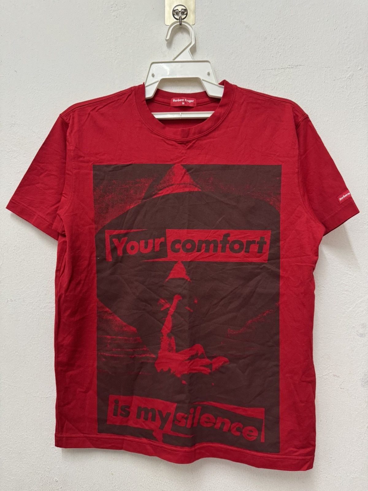Barbara Kruger Barbara Kruger your comfort is my Silence T shirt Size US M / EU 48-50 / 2 - 1 Thumbnail