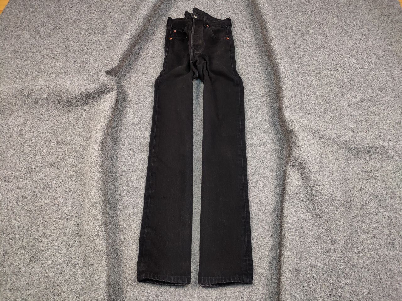 Levi's Vintage 90's Levis 501 Black Faded Denim Jeans Usa Style Size US 30 / EU 46 - 2 Thumbnail
