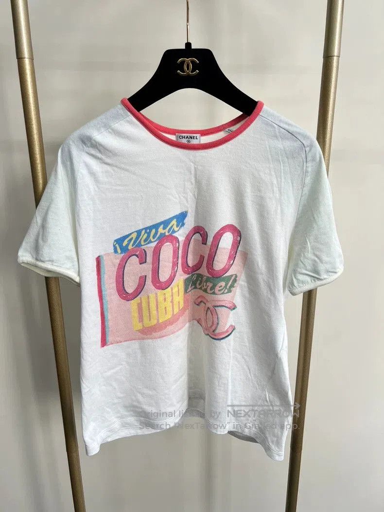 Chanel Chanel Coco Short Sleeve T. Size US M / EU 48-50 / 2 - 1 Thumbnail