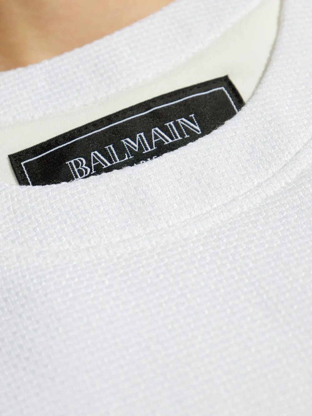 Balmain o1s1wg111225 Mini Skirt in White Size XL / US 12-14 / IT 48-50 - 4 Thumbnail