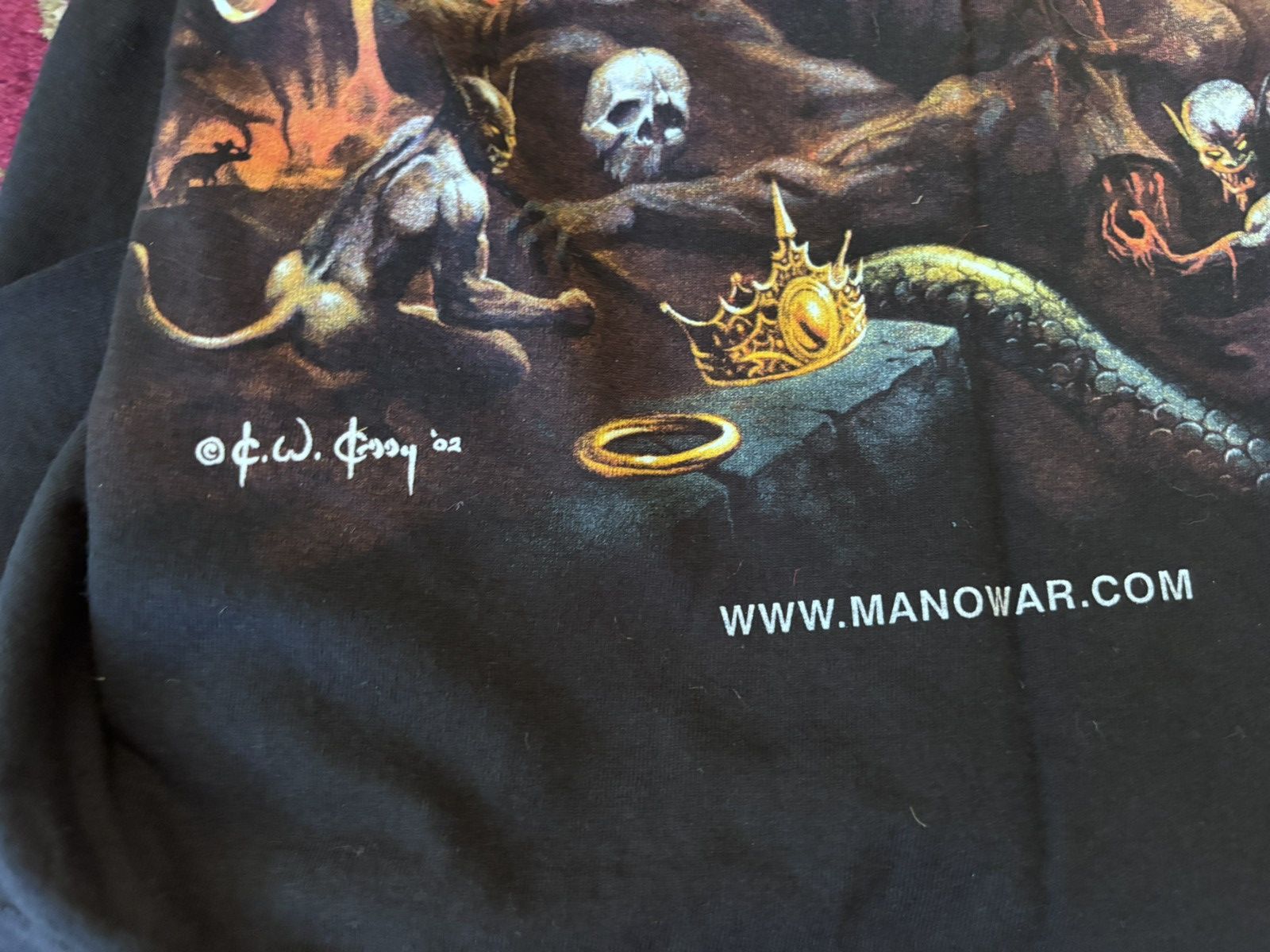 Band Tees vintage MANOWAR 2002 tour shirt Size US XL / EU 56 / 4 - 6 Thumbnail